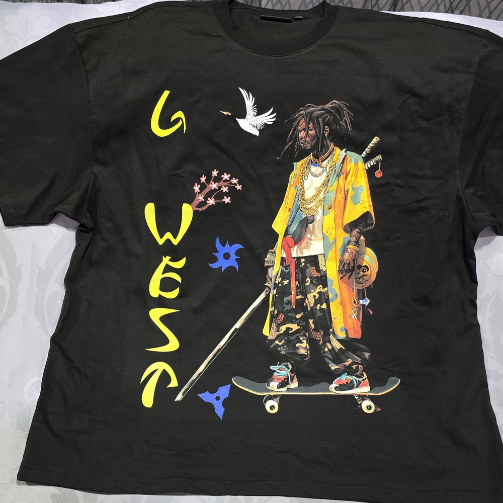 G West Black T shirt 4XL New